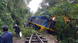 Machu Picchu: tren con pasajeros se descarrila tras caída de piedras