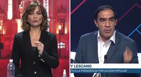 Debate presidencial: Mávila Huertas se equivoca y llama "candidato Merino" a Yohny Lescano - VIDEO
