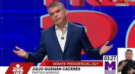 Julio Guzmán a López Aliaga: "Me parece increíble que haya candidatos que lean sus propuestas"