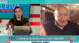 Hernando de Soto sobre sus intenciones de ser presidente: "¡No me gustaría!" – VIDEO