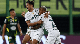 Palmeiras sacó ventaja: venció 2-1 a Defensa y Justicia en la ida de la Recopa Sudamericana