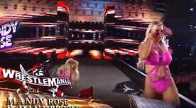 WrestleMania 37: Mandy Rose sufrió una terrible caída cuando se dirigía al ring