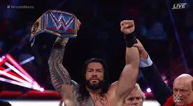 Roman Reigns retiene su título Universal en WrestleMania tras vencer a Edge y Daniel Bryan - VIDEO
