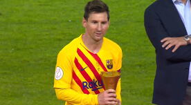 Lionel Messi fue elegido el mejor jugador de la final Barcelona vs Athletic Bilbao - VIDEO