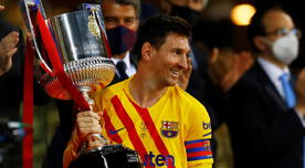 Lionel Messi tras ganar la Copa del Rey: "Siempre es lindo levantar un título"