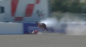 Marc Márquez sufrió aparatoso accidente en circuito MotoGP de España - VIDEO