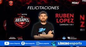 PES 2021: Ruben Lopez, jugador de Universitario Esports, campeón del Claro gaming X JUEGAPES 1vs1