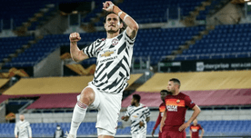 Edinson Cavani anotó doblete en Europa League ante Roma y reconfirma gran momento - VIDEO