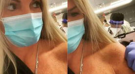 Jessica Newton tras vacunarse contra la COVID-19 en EE.UU.: “Aquí las ponen en el mismo aeropuerto”