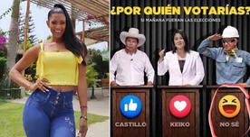 Rocío Miranda organiza encuesta entre Castillo, Keiko e 'ingeniero bailarín' y resultado sorprende