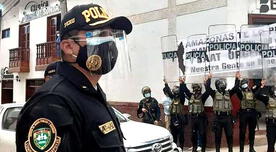 Chachapoyas: PNP utiliza escudos para entorpecer pedido de oxígeno durante visita de Sagasti