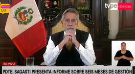 Francisco Sagasti se quiebra en vivo al finalizar su mensaje a la Nación - VIDEO