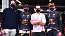 Gran Premio de Mónaco: Sergio Pérez recibió visita de Tom Holland en la F1