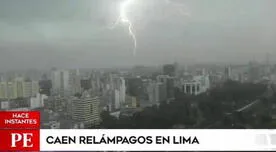 Lima: Ciudadanos reportan relámpagos en el cielo de la capital esta mañana - VIDEO