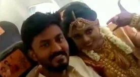 India: Pareja se casa en un avión para evitar restricciones de la COVID-19