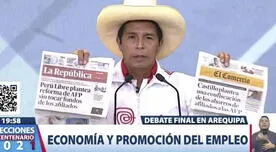 Pedro Castillo sobre las AFP: "Nosotros no vamos a quitarte tus ahorros" - VIDEO
