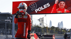 Leclerc volvió a sorprender y se quedó con la pole position en caótica clasificación en Bakú – VIDEO