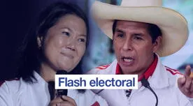 Flash electoral 2021: Keiko Fujimori 50.3% y Pedro Castillo 49.7% en empate técnico