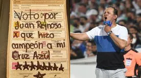 Hinchas de Cruz Azul "votaron" por Juan Reynoso en las Elecciones de México