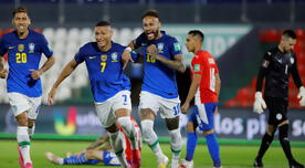 Brasil se impuso 2-0 ante Paraguay en Ecuador por la fecha 8 de las Eliminatorias