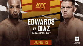 UFC 263: Leon Edwards venció a Nate Diaz por decisión unánime en la primera coestelar