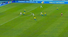 Brasil vs Perú: excelente jugada de Christian Cueva que casi genera el 1-1