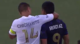 MLS destacó el encuentro que sostuvo Ruidíaz y 'Chicharito': "¡Par de cracks!"