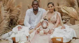 ¡Al estilo de Jesús! Usain Bolt comparte tierna foto con sus hijos por el día del padre