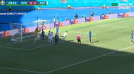 El terrible blooper de Dubravka para el 1-0 de España ante Eslovaquia - VIDEO