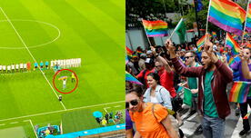 Hincha invade el campo con bandera del arcoíris durante himno de Hungría - VIDEO