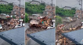 Tragedia en Japón: casas arrasadas por inundaciones deja 20 personas desaparecidas
