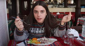 Alaska, youtuber uruguaya, degustó por primera vez el ceviche: "Me encantó"