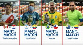 Lapadula, Messi, Neymar y Ospina, los mejores de cuartos de final