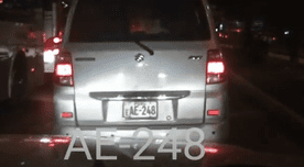 Minivan invade carril del Metropolitano y frustra persecución policial