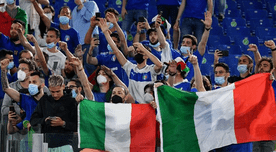 Euro 2021: hincha sufre aparatosa caída EN VIVO tras el gol de Italia a Inglaterra