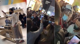 ¡Locos por el 'Bambino'! Gianluca Lapadula generó gran tumulto en centro comercial