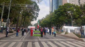 Jubilados se plantan en Reforma; no quitarán bloqueo hasta que AMLO los reciba, afirman