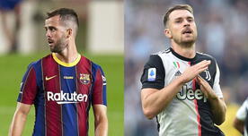 Juventus le ofrece al Barcelona un trueque entre Pjanic y Ramsey