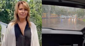 Alejandra Guzmán registró momento en que quedó atrapada en inundación - VIDEO