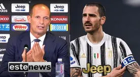 Allegri borró a Bonucci de la capitanía en la Juventus de Turín