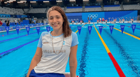 Nadadora Delfina Pignatiello eliminada de Tokio 2020 tras quedar última en su serie