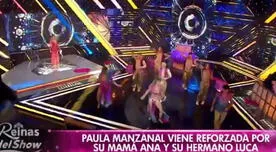 Paula Manzanal baila con su mamá y su hermano en las 'Reinas del Show'