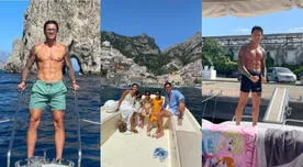 Gianluca Lapadula disfruta de unas merecidas vacaciones con su familia en Isla de Capri