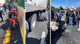 Trágico accidente en la México-Cuernavaca: 7 motociclistas muertos