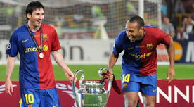 Henry recibió un saludo especial del Barcelona