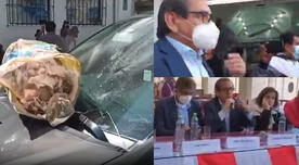 Arequipa: arrojan desechos a Lourdes Flores, Sheput y Del Castillo en muestra de rechazo
