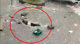 Fuertes lluvias inundan calle y arrastran a tianguis y a mujer en Tlalnepantla VIDEO