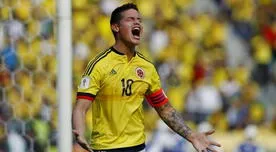 Selección Colombia: James apoya a sus compañeros en duelo ante Bolivia