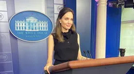 Angelina Jolie acude a la 'Casa Blanca' y apoya a gimnastas que denunciaron abusos