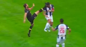 Montes le pateó la cabeza a Ballón y el árbitro no sacó ni amarilla - VIDEO